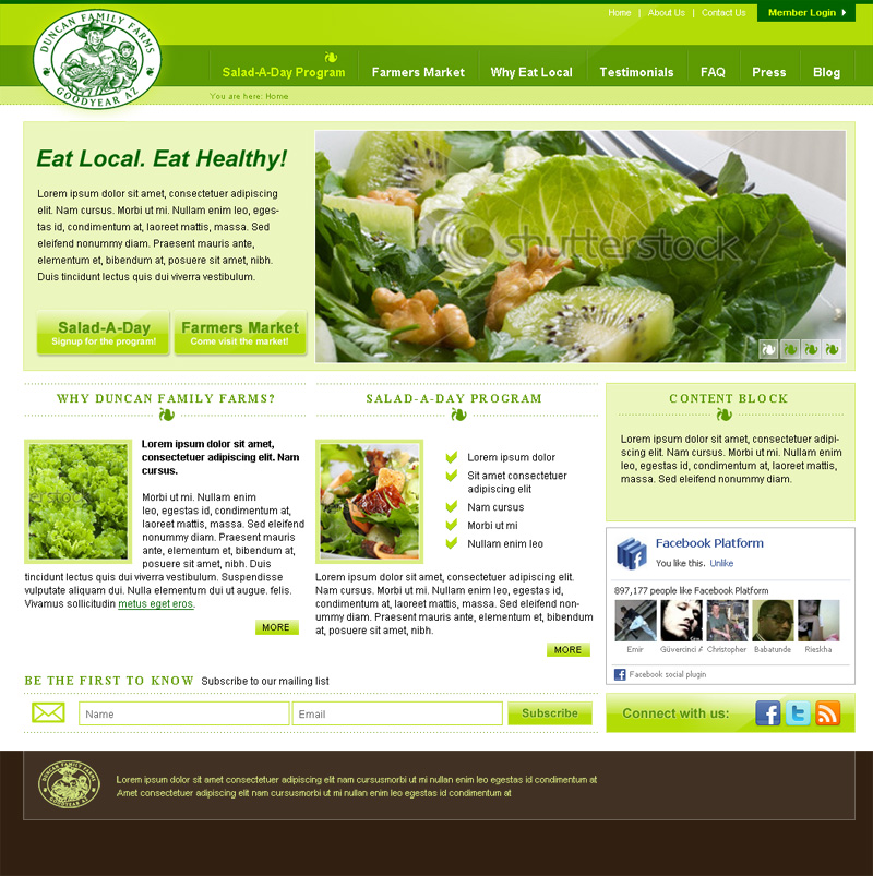 Local Organic Produce site, a  & Mobile Design project by