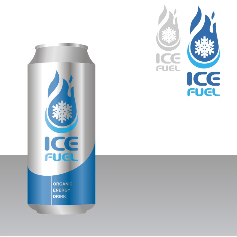 ICE Fuel Organic Energy Drink, a Logo & Identity project by TypeA
