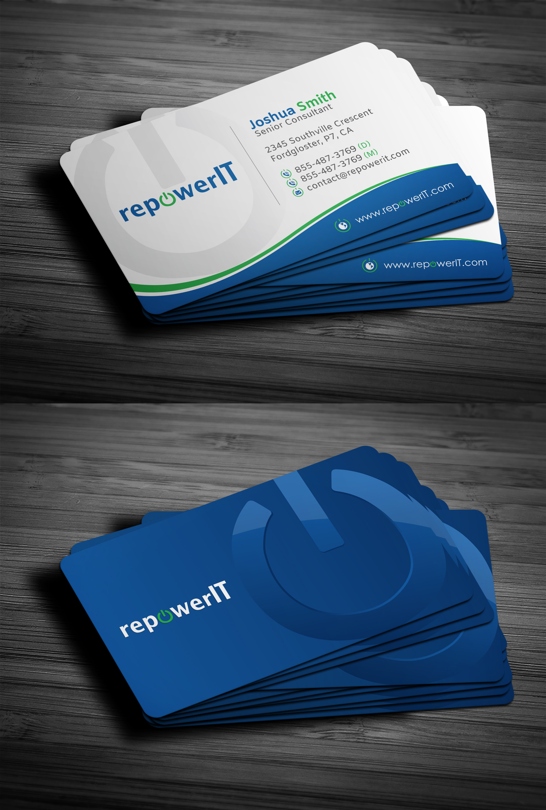 Business card project for a company in the technology hardware industry
