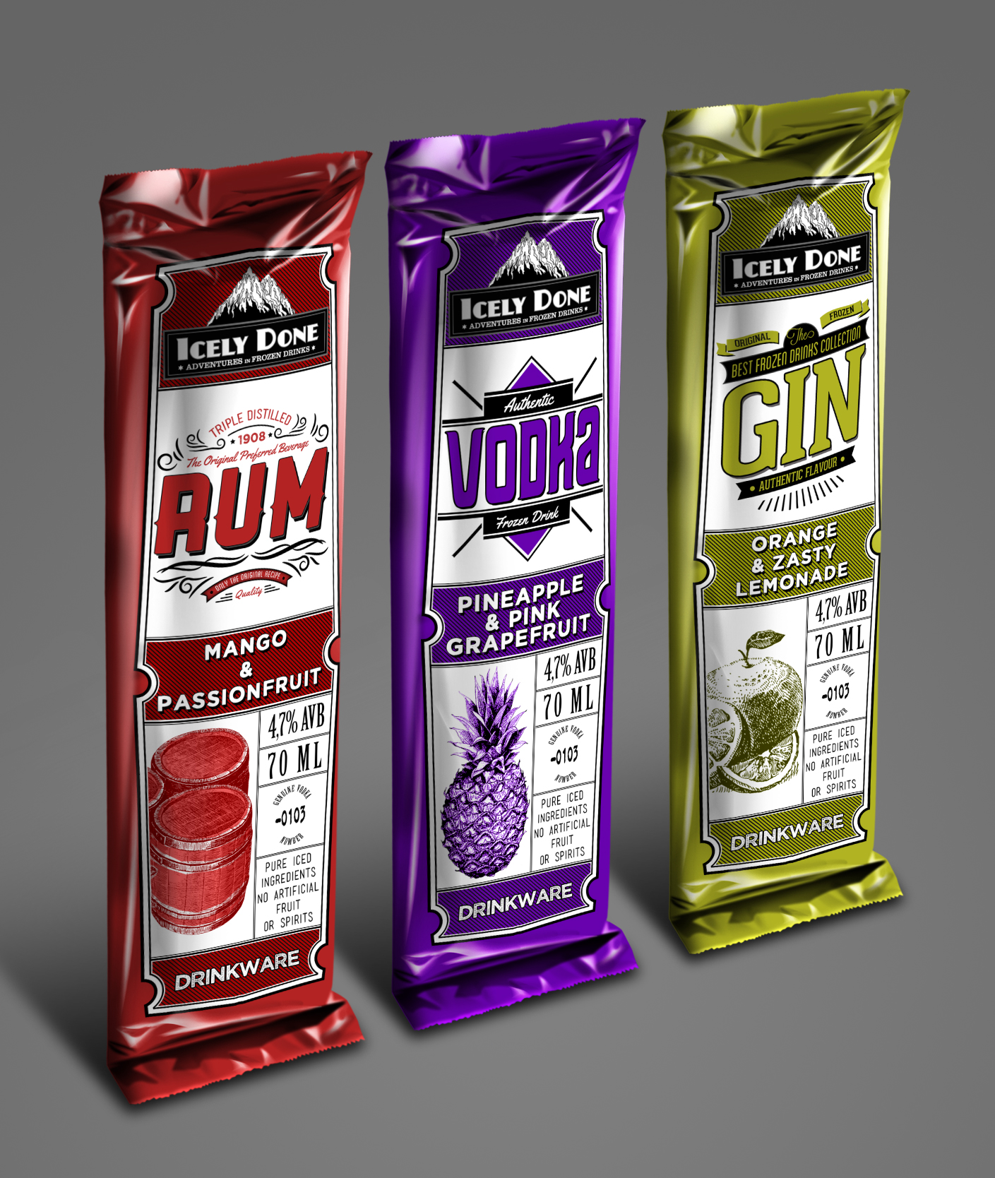 ReadyToDrink Frozen Cocktail Packaging, a Product & Packaging project by lefti_99 crowdspring