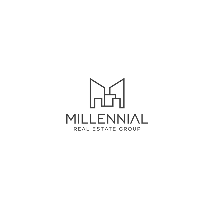 Smart/sleek real estate logo/branding for Millennial market with baby