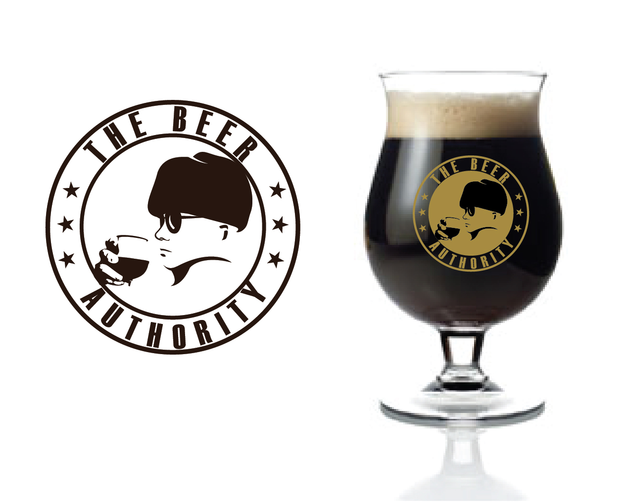 Beer brand logo for The Beer Authority blog and apparel/glassware biz