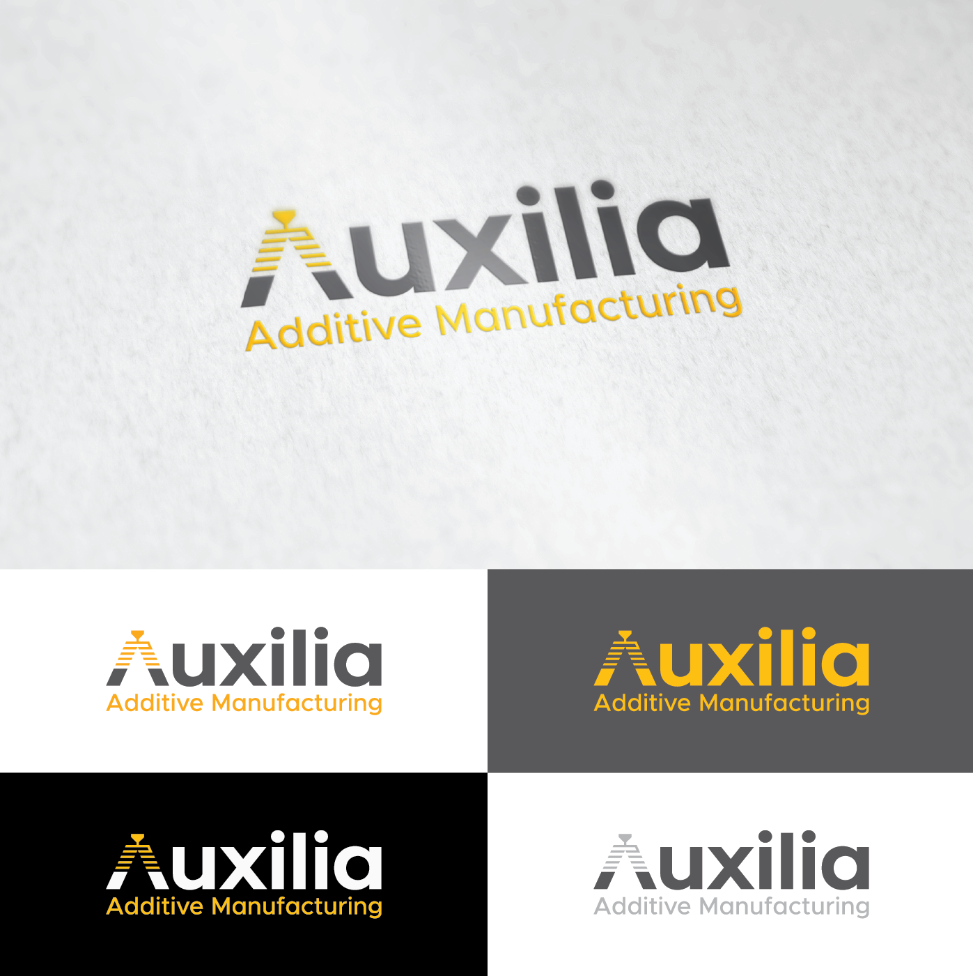 Auxilia Additive Manufacturing Logo, a Logo & Identity project by